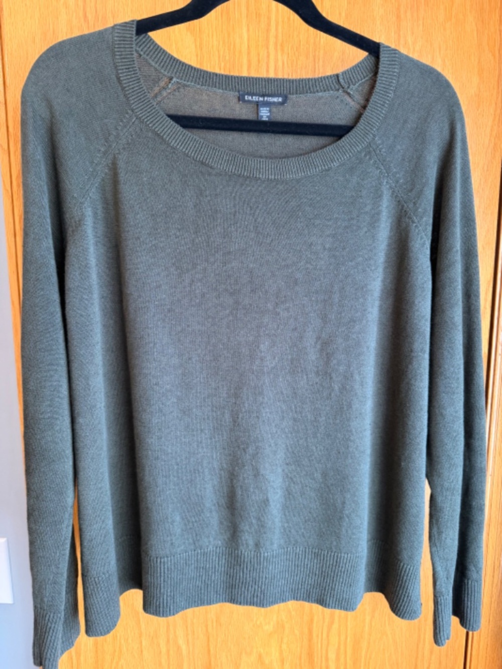 EILEEN FISHER Organic Linen & Cotton Fine Knit Sweater